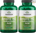 Swanson Hydrochloric Acid w/Pepsin 250 Capsules (2 Pack)