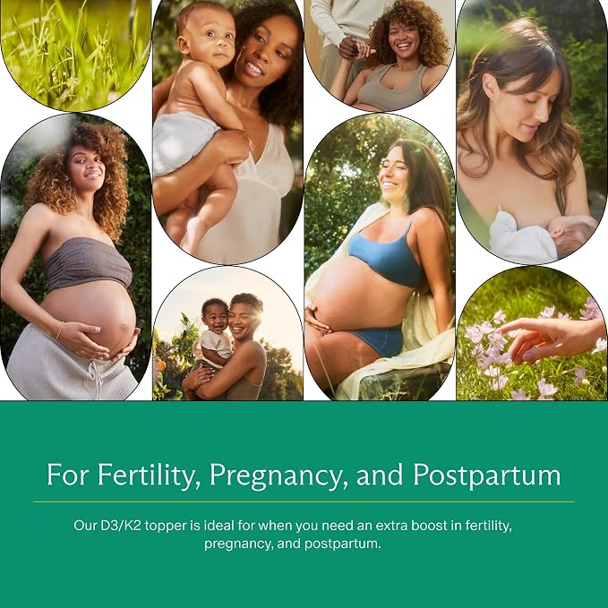 Needed. Expertly-Formulated Prenatal Vitamin D3/K2 | for Fertility, Pregnancy Breastfeeding, and Postpartum, Healthy Immunity and Bone Development, Supports Breast Milk Vitamin D Levels | 60 Capsules