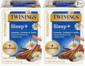 Twinings Superblends Sleep+ Herbal Tea with 1mg Melatonin Camomile, Cinnamon & Vanilla, Naturally Caffeine-Free, Enjoy Hot or Iced, 16 Tea Bags (Pack of 2)