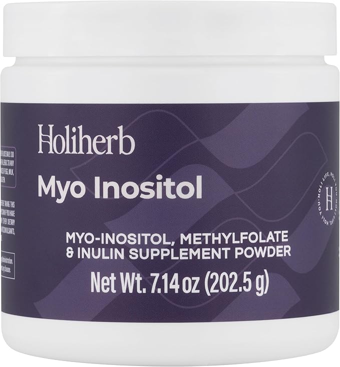 Holiherb Myo Inositol + Methylfolate Supplement for Women | Fertility Supplements for Hormonal Balance & Ovarian Health Support | 4g of Myo Inositol per Serving | 45 Servings