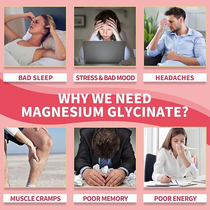 Magnesium Glycinate Gummies, Sugar Free Magnesium Supplement w/Ashwagandha, Zinc, Vegan Magnesium Glycinate Supplement for Adults - 120 Strawberry Gummies