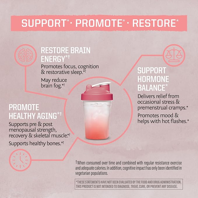 Sunwarrior Raspberry Elderflower Active Creatine Monohydrate for Her, 14.1 OZ