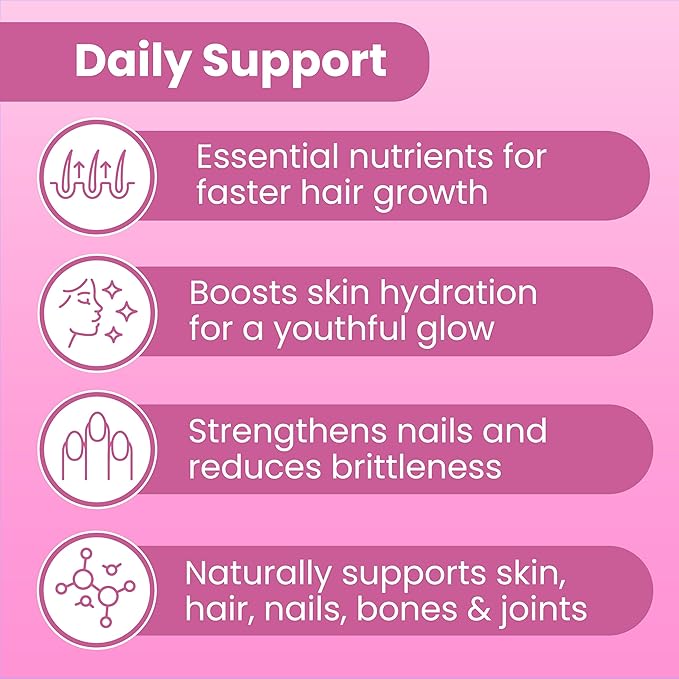 Sanar Naturals Collagen Pills with Biotin, Vitamin C - Supports Healthy Hair, Skin and Nails - Boost Hair Growth & Strong Nails - Collagen Biotin Supplement, 150 Capsules