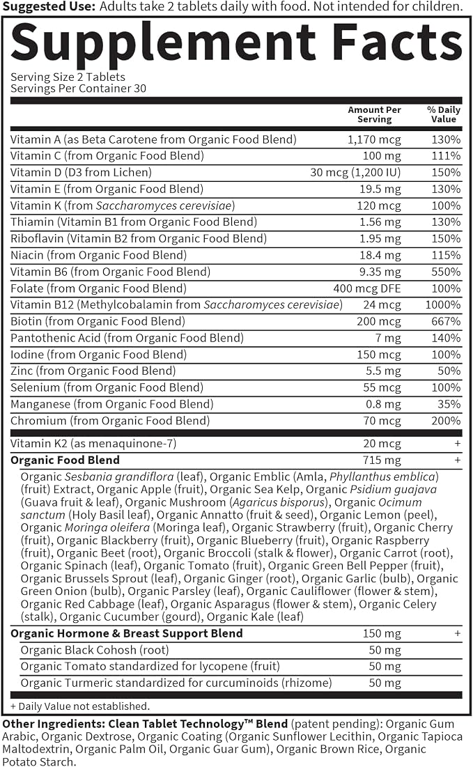 Garden Of Life, Multivitamin Mykind Womens 40 Plus Organic, 60 Count