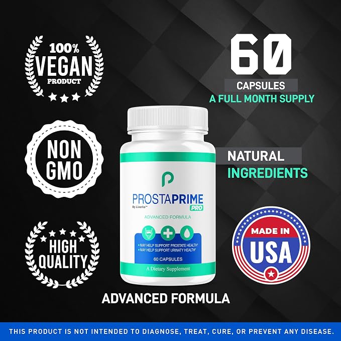 (2 Pack) ProstaPrime Pro Capsules - Official for Men Pills Supplement Support, Natural Premium Advanced Formula Health & Wellness, ProstaPrime Pro Reviews, 120 Capsules for 2 Months