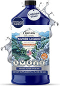 Optivida Colloidal Silver Liquid - 10 PPM Liquid Silver Immune Support, Pure Nano Silver Hydrosol Liquid for Family Wellness - Natural Silver Water for Adults & Kids, Non-GMO, 3rd Party Tested - 32 Oz