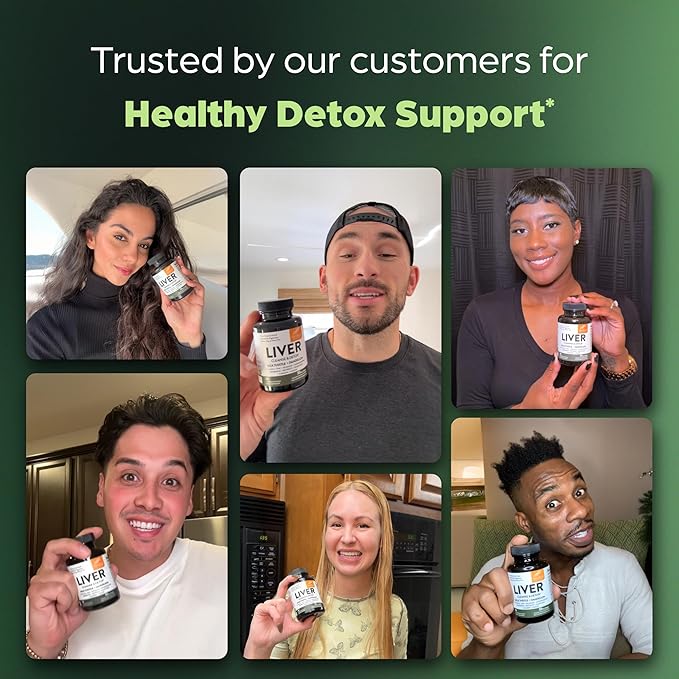 Sandhu's Liver Cleanse Detox & Repair Support Capsules with Milk Thistle & Dandelion Root | Herbal Supplement Pills for Liver Health | for Men & Women | Made in USA | Viral on Tiktok | 70 Count