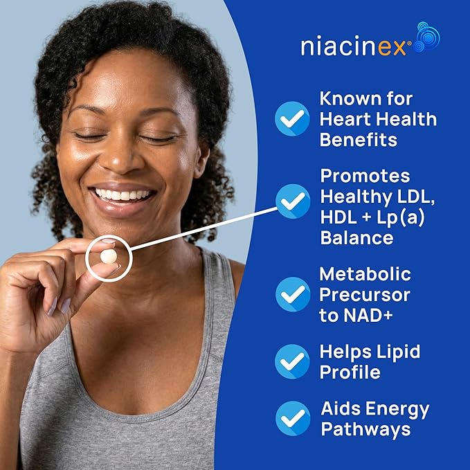 Niacin 500mg Extended Time Release, 200 Tablets, Minimal to No-Flush, Vitamin B3 Supplement - Cholesterol Balance, Nicotinic Acid Vegan, cGMP, made in the USA