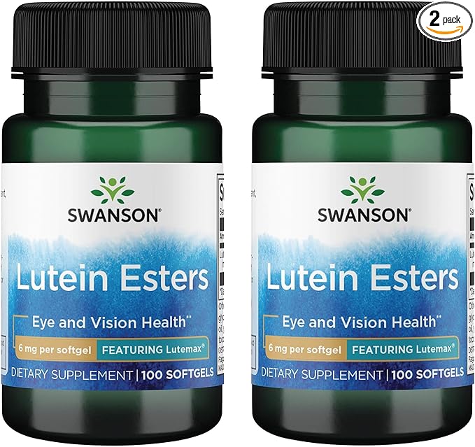 Swanson Lutein Esters - Featuring Lutemax 6 mg 100 Sgels (2 Pack)