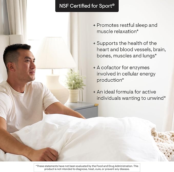 THORNE - Magnesium Bisglycinate - Powdered Magnesium Formula - Supports Restful Sleep, Muscle Relaxation, Heart Health & Metabolism* - NSF Certified for Sport - Gluten, Dairy & Soy-Free - 60 Servings