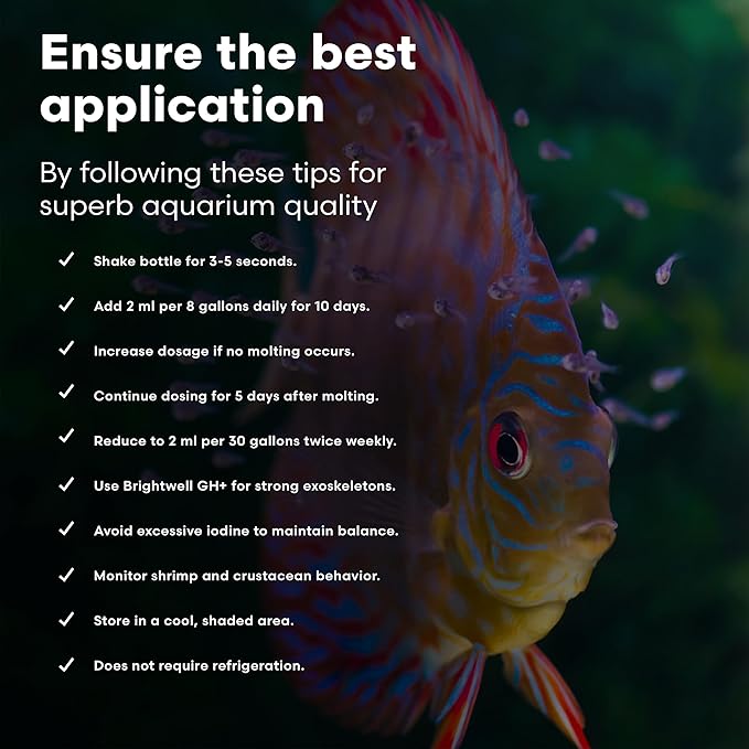 Brightwell Aquatics Florin-I Iodine Supplement for Crustaceans – Supports Molting, Growth & Shell Strength – Safe for Freshwater, Brackish & Planted Tanks, 20L