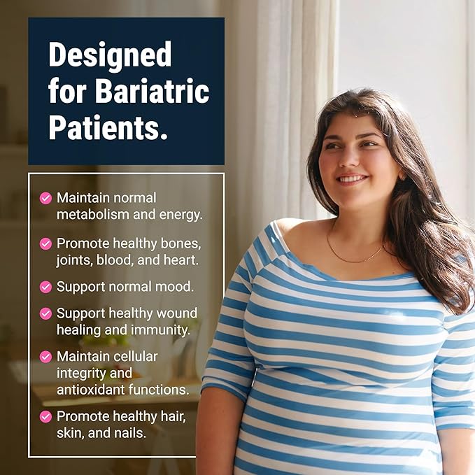 BariatricPal Multivitamin ONE 1 per Day! Bariatric Multivitamin Capsule with 45 mg of Iron | Easy to Swallow Capsule | Vitamin for Bariatric Surgery Patients | 90 Count (3 Month Supply)