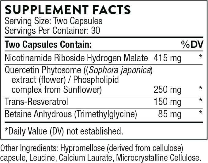 THORNE - ResveraCel (60 Capsules) & Memoractiv (60 Capsules) Bundle - Supports Brain Health & Healthy Aging - Gluten, Dairy & Soy-Free