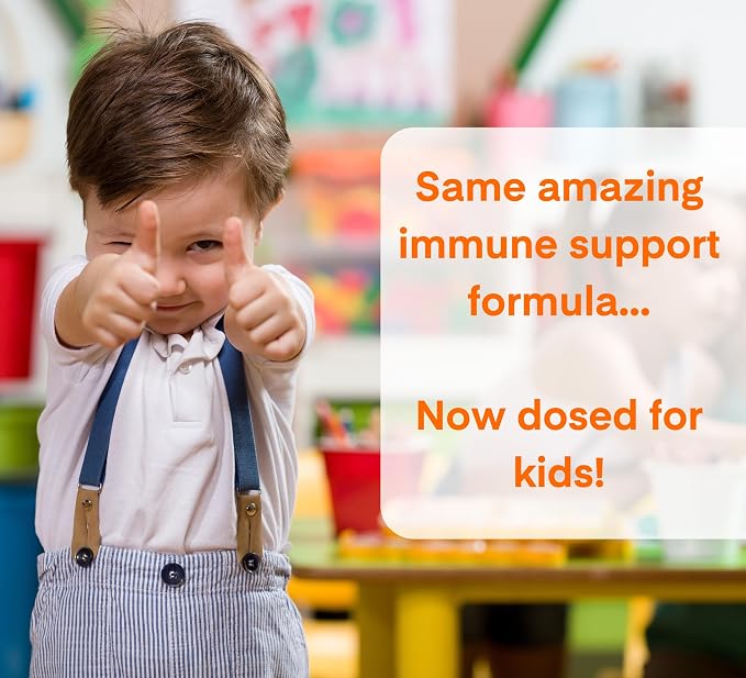 A Dose of Immunity Kids Quercetin with Vitamin C, Zinc, Vitamin D, 100mg Quercetin Bromelain, Echinacea, 60 Gummy Count (Pack of 1)