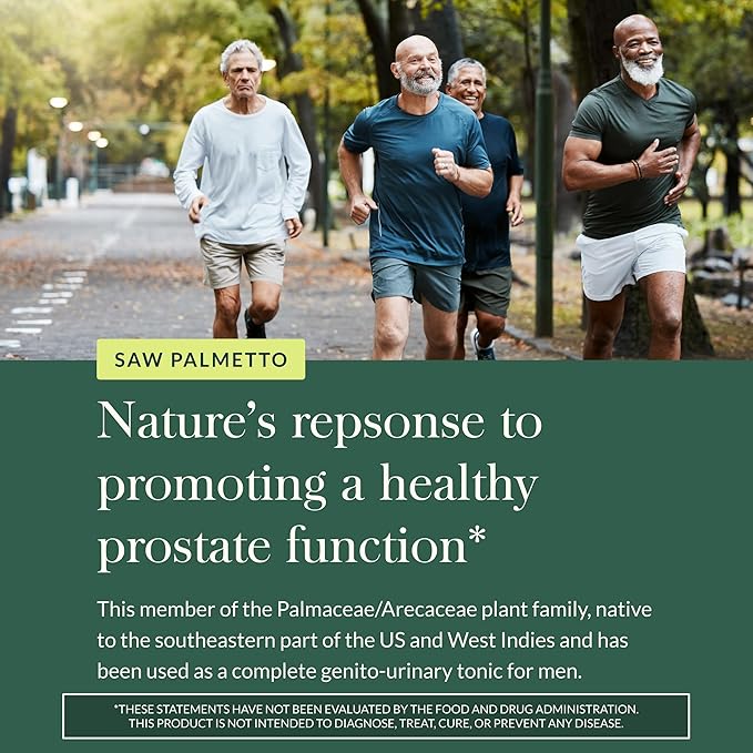 Gaia Herbs Saw Palmetto - Supports Healthy Prostate Function & Urinary Health - Saw Palmetto & Sunflower Seed Lecithin to Support Men's Health* - 60 Vegan Liquid Phyto-Caps (60 Servings)