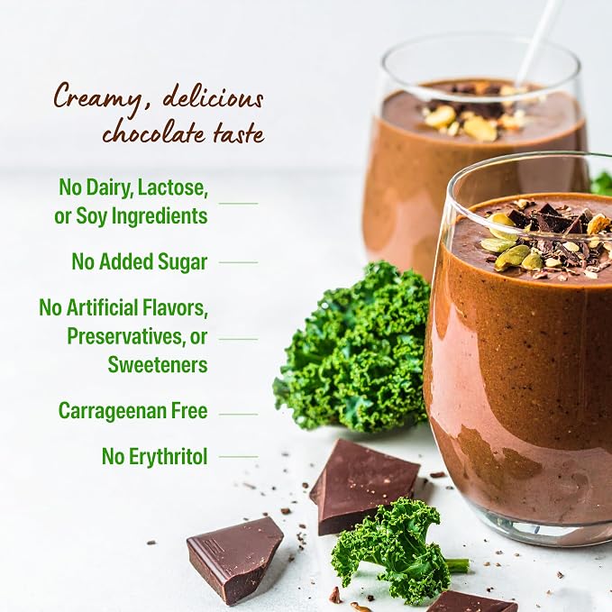 Orgain Organic Vegan Protein Powder + Greens, Creamy Chocolate Fudge - 21g Plant Based Protein, Gluten Free, Dairy & Lactose Free, Soy Free, No Sugar Added, Iron & Prebiotics for Gut Health - 1.94lb