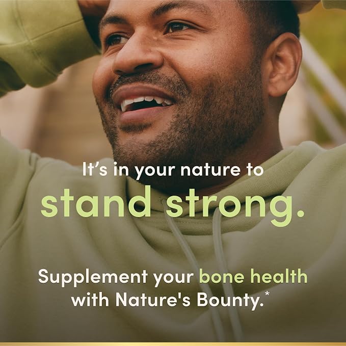 Nature’s Bounty Calcium 1200 mg with Vitamin D3, Bone Health & Immune Support, Vitamin D3 1000 IU, 220 Softgels