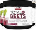 Force Factor Total Beets Drink Mix Superfood Powder with Nitrates to Support Circulation, Nitric Oxide, Energy, Endurance, and Stamina, Cardiovascular Heart Health Supplement, 90 Servings, 3-Pack