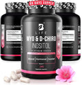 Myo-Inositol & D-Chiro Inositol 40:1 for Women | I Inositol Supplement for Women | Hormone Balance, Fertility & Cycle | Vitamin B8, Insulin & Flo Ovarian Support | 240 Caps