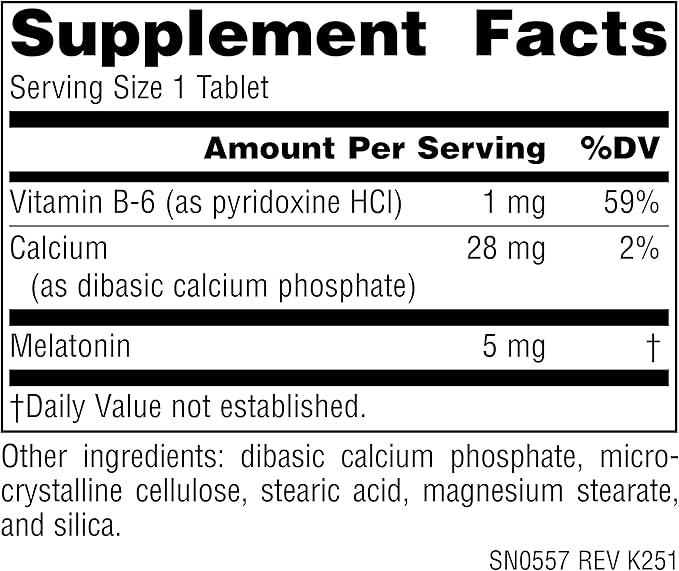 Source Naturals Sleep Science Melatonin, Helps Promote Sleep* - 5 mg - 120 Vegan Tablets
