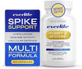 Everlife Spike Protein & Liver Detox Support Supplement - Liposomal Curcumin with NAC, Quercetin, Bromelain & Buffered Vitamin C – Circulation, Antioxidant & Immune Support Blend – 150 Capsules
