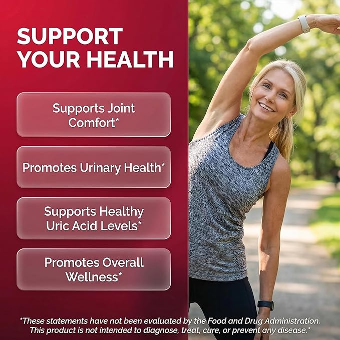 Clean Nutraceuticals Tart Cherry Extract Capsules with Turmeric Moringa Cranberry Chanca Piedra Celery Quercetin ACV Pomegranate L Selenomethionine - Uric Levels - 120 Ct