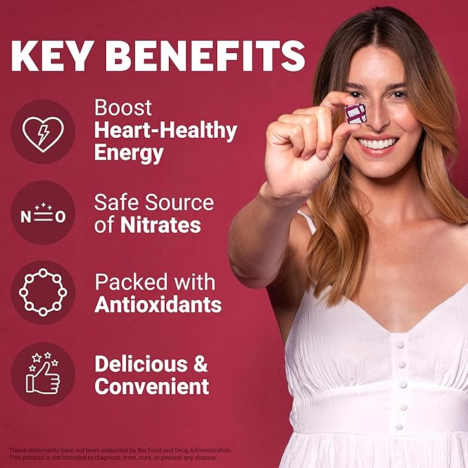 Force Factor Total Beets Soft Chews with Beetroot, Nitrates, L-Citrulline, Grapeseed Extract, & Antioxidants, Healthy Energy Supplement with Elite Ingredients for Heart, Superfood, 180 Count, 3-Pack
