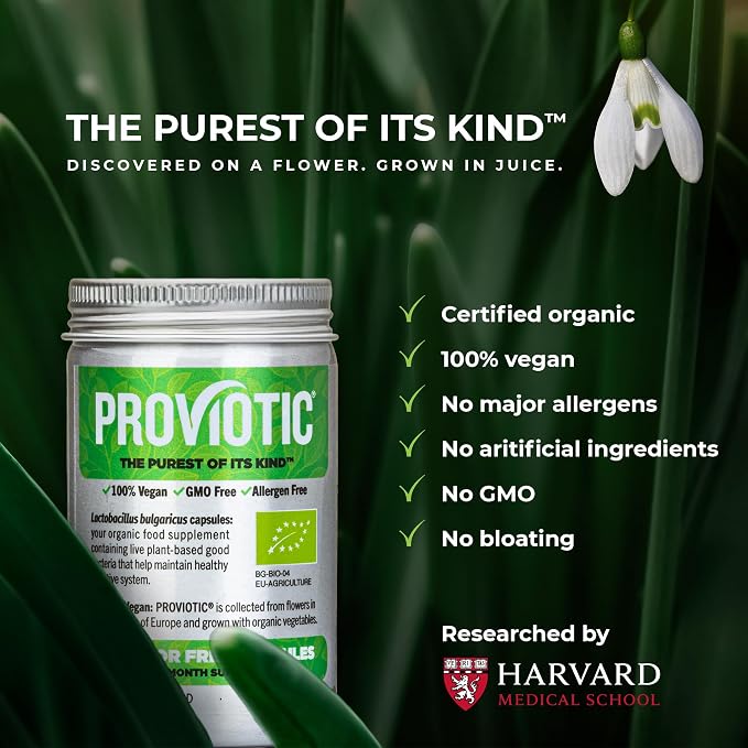 Vegan Probiotic Supplement - Patented Formula for Digestive Health & Immune Support - Anti-Bloating Capsules for Men & Women - Enhance Gut Health - Probiotics Capsules