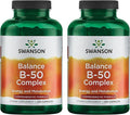 Swanson Balance B-50 High-Potency B Vitamin Complex for Busy Adults Seeking Immune, Heart, and Nervous System Support (250 Capsules)