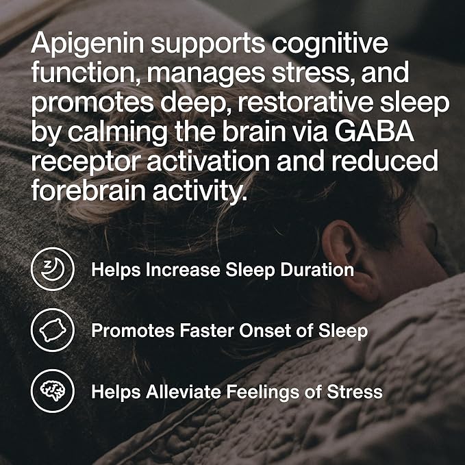 Momentous Apigenin Supplement - 50 mg per Capsule - NSF Certified for Sport - 60-Count