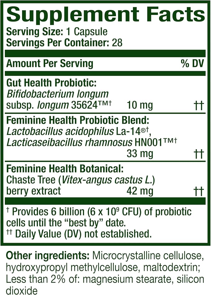 Align Probiotic, Womens Dual Action, Vaginal Probiotics for Women, Womens Probiotic for Vaginal Health Support, with Probiotics for Digestive Health, 28 Probiotic Capsules