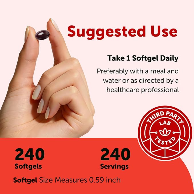 Micro Ingredients Astaxanthin 6mg with MCT Oil, 240 Softgels | Premium Astaxanthin Antioxidant Supplements* | Fresh Microalgae Source | Triple Strength, Non-GMO, Gluten Free, No Soy