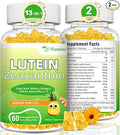 Lutein 20 mg with Zeaxanthin Gummies, Lutein and Zeaxanthin Supplements with Eye Vitamins C, E, Bilberry for Eye Health - 120Cts