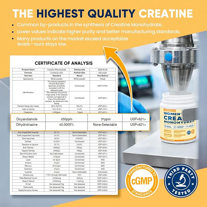 18 IN 1 Creatine for Women, Creatine Monohydrate Blend Powder with Collagen, Myo & D-Chiro Inositol, Electrolytes & 6 Vitamins for Muscle Growth, Recovery & Hormonal Balance – 10.58 Oz,Sugar Free