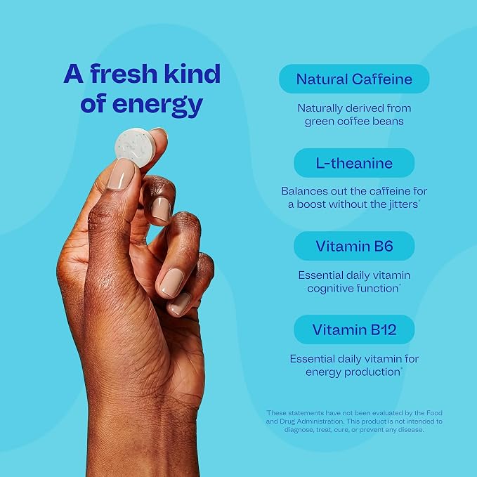 Neuro Variety Pack Gum - Energy & Focus Gum (Peppermint, Spearmint, Wintergreen) - Nootropic Supplement with Natural Caffeine + L-Theanine for Brain Health - Sugar Free, Vegan - 54 ct, 6 Pack