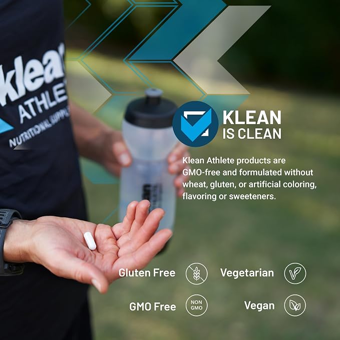 Klean Athlete Klean Ashwagandha - for Occasional Stress - Supports Adaptations to Training* - Adaptogen Blend - Vegan & Non GMO - 60 Capsules