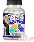 M3A Sleep Support - Magtein, Apigenin Melatonin with L-Theanine - 90 Capsules - 2 Pack - Premium 4-in-1 Non-Habit Forming Natural Sleep Aid - Restful Nights and Refreshing Mornings by Bored Nutrition