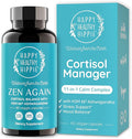Zen Again Cortisol Manager with Ashwagandha KSM-66 | Cortisol Supplements for Women | 11-in-1 Complex | Natural Stress Support Supplement with L-Theanine, Rhodiola & Magnesium | Vegan, 60 Ct