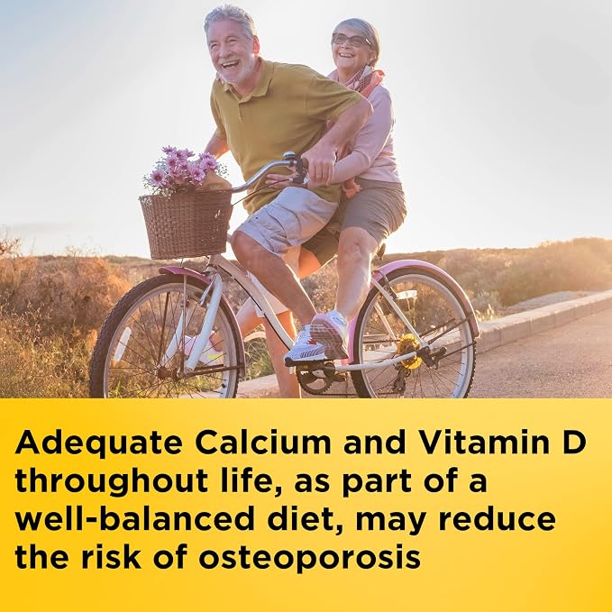 Nature Made Calcium 600 mg with Vitamin D3, Dietary Supplement for Bone Support, Calcium Supplement for Bone Health, 60 Tablets