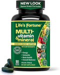 Life's Fortune Whole Food Multivitamin & Mineral Supplement for Men & Women – Energy Support Vitamins for Immune, Brain & Metabolism Support – Iron Free, 90 Vegetarian Tablets