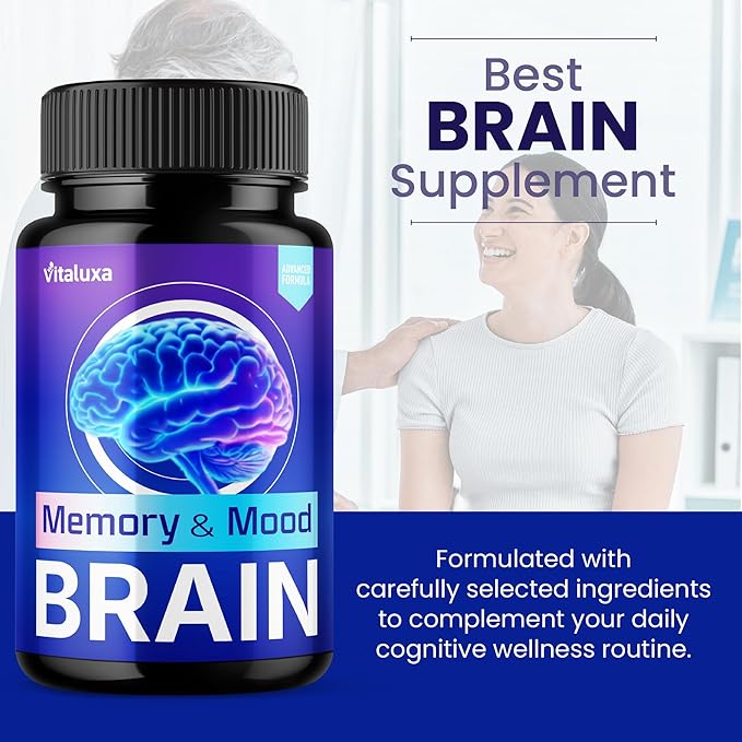 (2 Pack) Brain Memory and Mood Capsules, Memory & Mood Brain Capsulas Supplement, Brain Health & Loss Support Pills, Cleansing Double Clean Pastillas, Advanced Wellness Nootropic Pills Reviews (120ct)