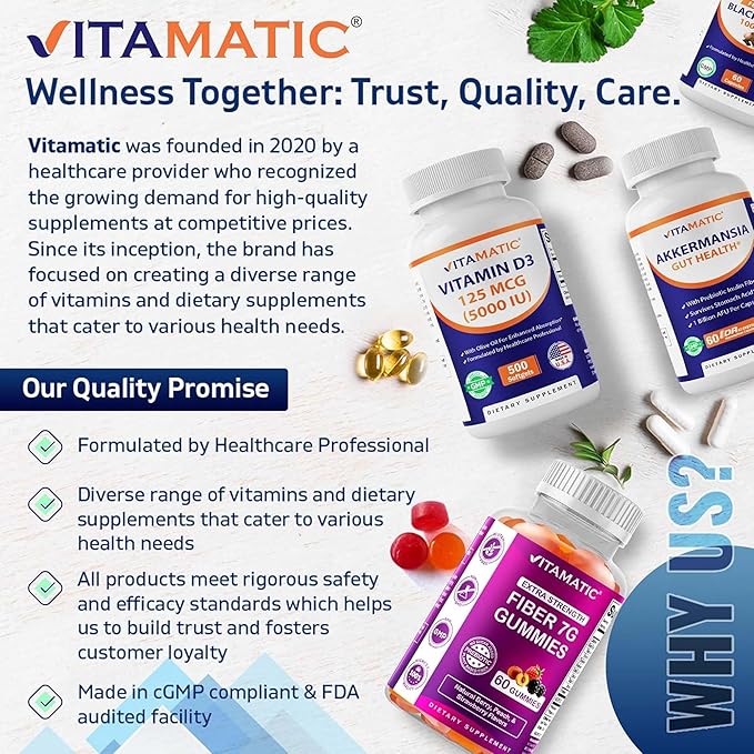 Vitamatic Tart Cherry 20X Extract with Celery Seed 10X Concentrated Extracts - - 180 Veg Capsules - Vegetarian, Non-GMO, and Gluten Free
