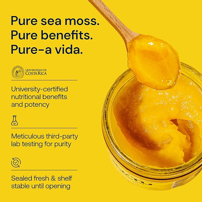 GO/TU Sea Moss Gel – 16oz Strawberry Banana | Pure, Shelf-Stable Superfood | Nature’s Multivitamin