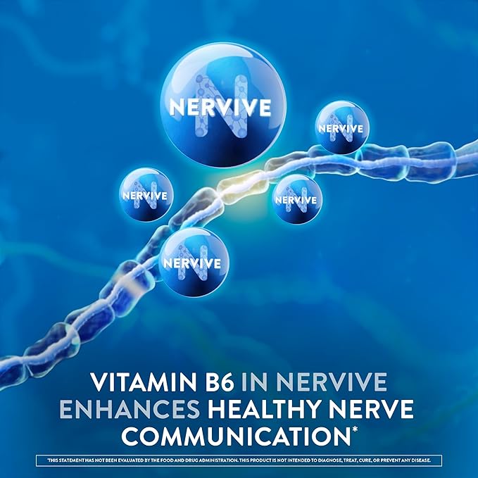 Nervive Nerve Health, Alpha Lipoic Acid, Fortify Nerve Health, Healthy Nerve Function, Healthy Blood Circulation, Supplement, Tablet, 30 Tablets