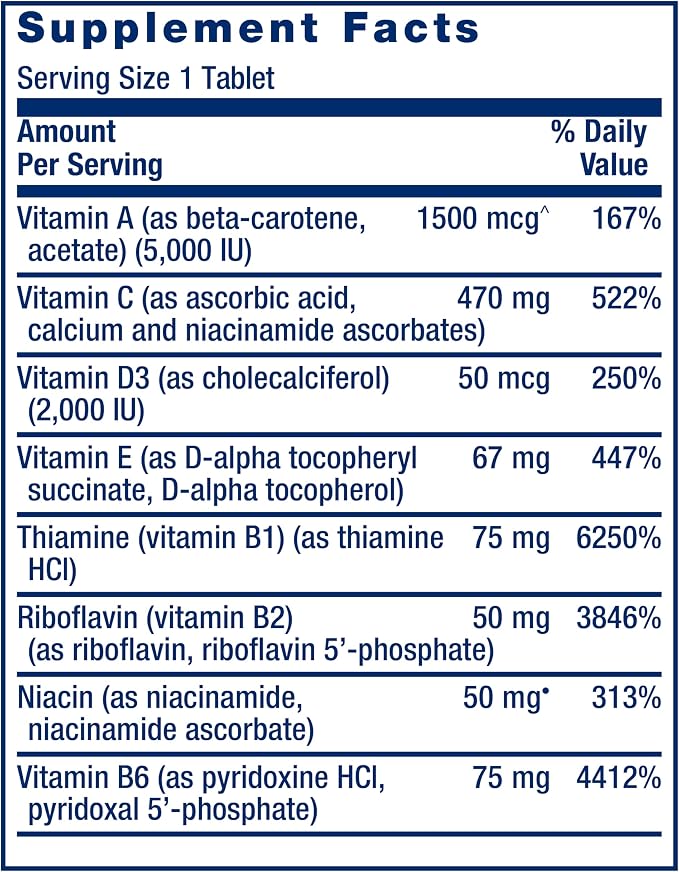 Life Extension One-Per-Day Multivitamin – Packed with Over 25 Vitamins, Minerals & Plant Extracts, Quercetin, 5-MTHF Folate & More – 1-Daily, Non-GMO, Gluten-Free – 60 Tablets