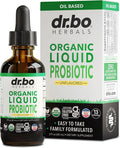 Organic Liquid Probiotic Drops Supplement - Organic Probiotics for Kids, Women & Men, Digestive Gut Health - Vegan Acidophilus Probiotics, Kid Flora Toddler Liquid Probiotic for Kids, Womens, Men 2 Oz