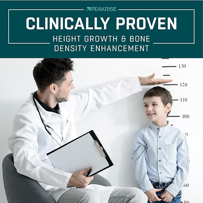 Height Growth Maximizer, Calcium, Vitamin D3 and Zinc Blend Pills, Bone Growth Supplement for Kids and Teens, Bone Strength, Density Support, GMO-Free, Gluten-Free, Made in USA, 120 Caps