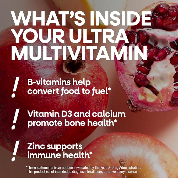 Nature's Way Alive! Ultra Multivitamin for Women, Complete Daily Women's Vitamins, High Potency Formula, Promotes Energy Metabolism and Muscle Function*, Vitamin A, C, D, Methylated B12, 60 Tablets