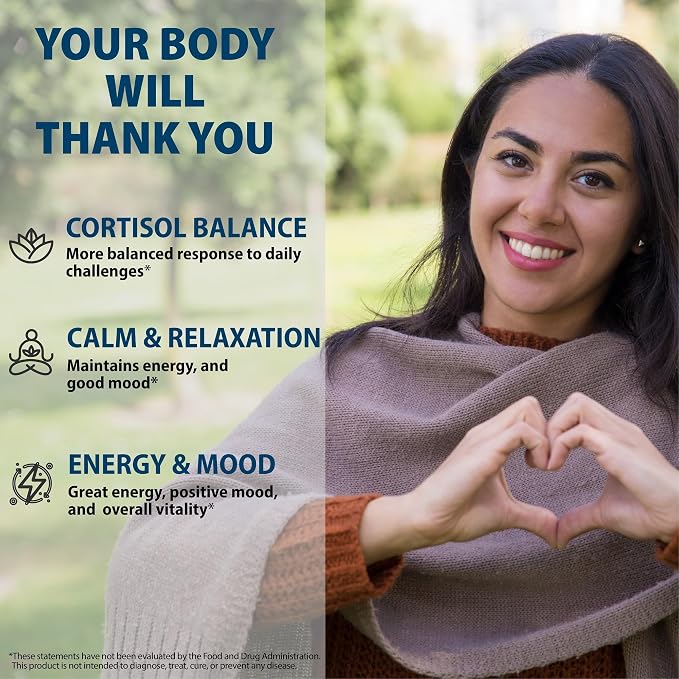 StrongVit Cortisol Supplements for Women and Men with Magnesium, Ashwagandha & L-Theanine. High Cortisol Reducer, Manager, Detox, Lower and Control. Sleep Support & Stress Relief, USA (120 Capsules)