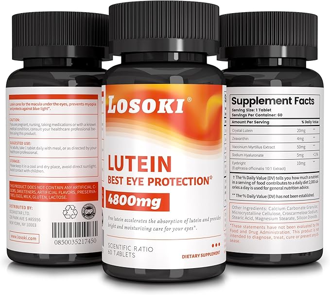 Losoki Lutein Eye Protection - 60 Tablets